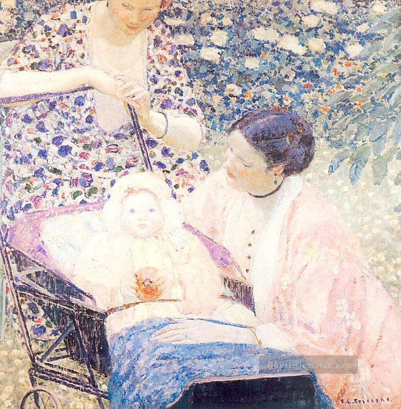 Die Mutter Impressionist Frauen Frederick Carl Frieseke Ölgemälde